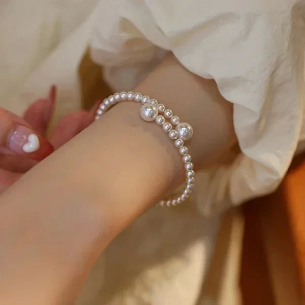 Pearl Stretchable Bracelet - Image 2