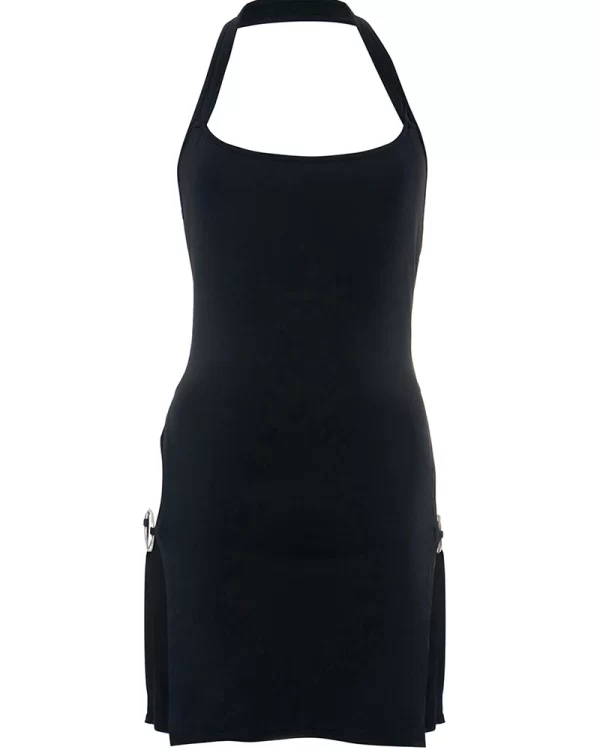 Sexy Black Split Dress for Women - Image 6