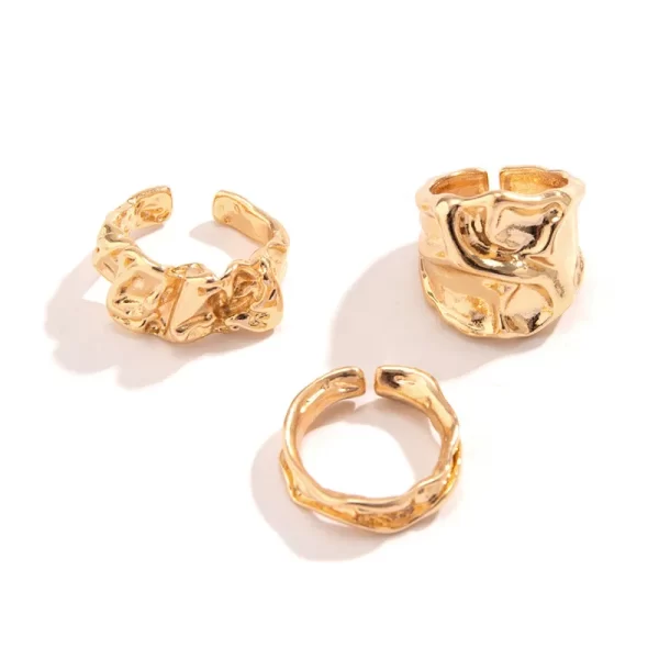 Punk Irregular Open Rings - Image 6