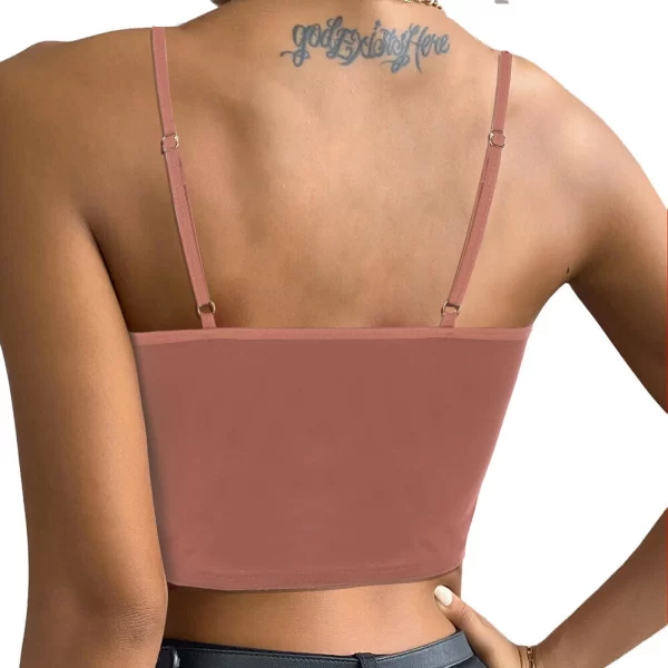 Women Sexy V Neck Hollow Out Wireless Chest Lingerie - Image 3