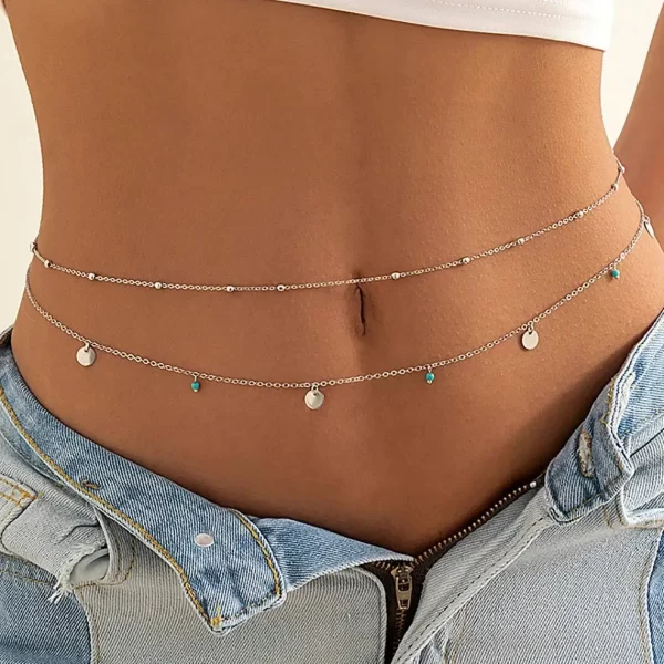 Summer New Boho Minimalist Multilayer Waist Beads for Women