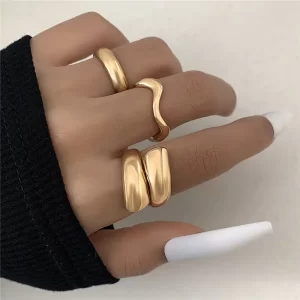 Punk Irregular Open Rings