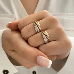 New Stainless Steel 18K Gold Plated Sun Rings