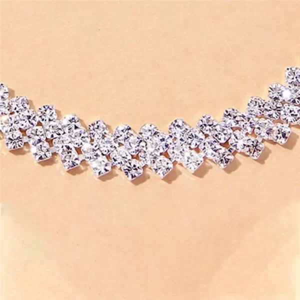 Luxury Crystal Cubic Zirconia Women's Anklet Bracelet - Image 5